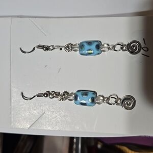 sliver dangle earrings